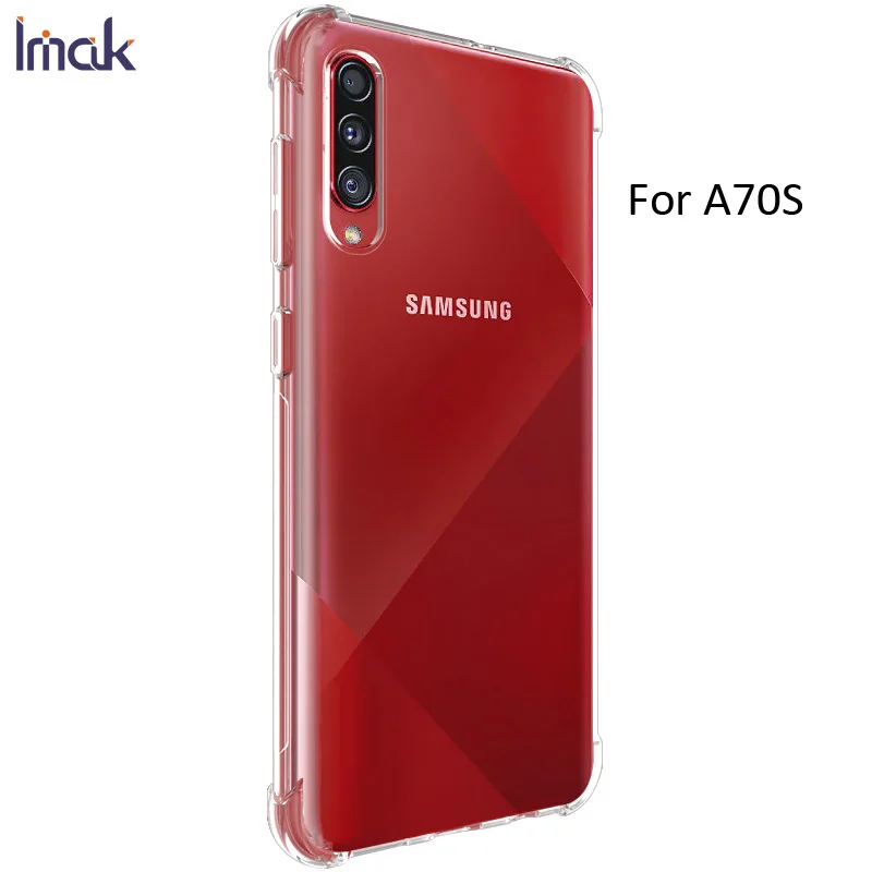 Clear IMAK Чехол с "воздушной подушкой" для samsung Galaxy A30 A50 A70 A60 A10 A20 Ударопрочный Мягкий ТПУ Силиконовые прозрачные чехлы - Цвет: Clear