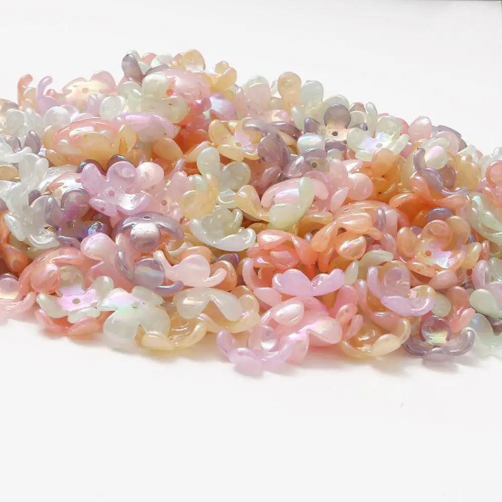 Новинка 20 шт. 15 мм подвесная подвеска в виде лепестка Очаровательная пластиковая