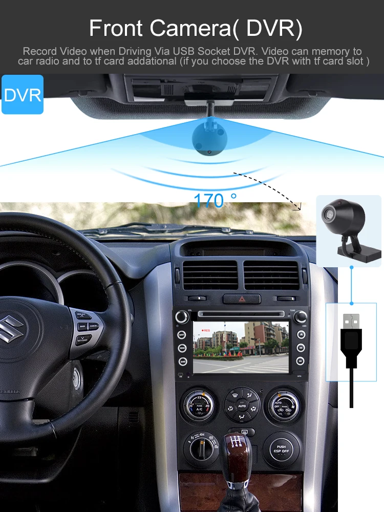Bonroad " 2Din Android 9,0 автомобильный dvd для suzuki grand vitara 2007-2013 стерео gps навигация автомобильное радио USB аудио видео плеер