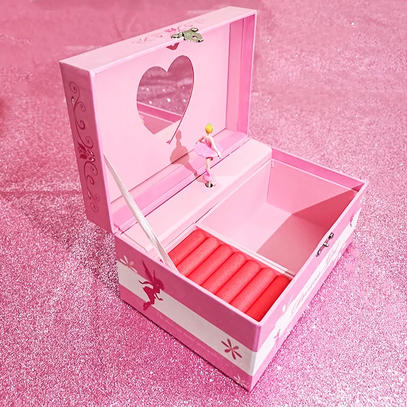 Музыкальная шкатулка для дня рождения бумажная коробка ювелирных изделий
