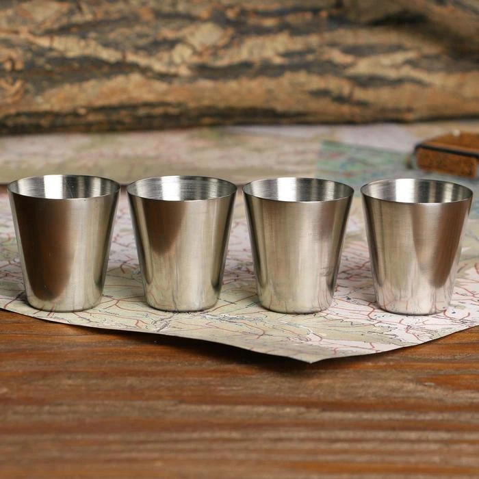 Набор стопок &quot100% мужик&quot 4 шт 5273885|Наборы для бара| |