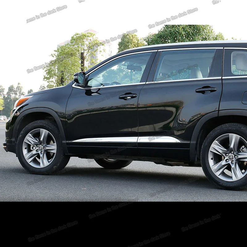 Lsrtw2017 Комплект кузова планки для toyota highlander 2013 2014 2015 2016 2017 2018 2019 комплект украшения