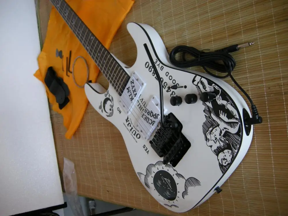 Бесплатная доставка Высокое качество Новый Белый KH 2 Кирк хаммет Ouija белая