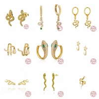 viny silver 925 jewelry earrings for women serpentine dangle earring goldsilver jewelry pendientes kolczyki damskie gift %d1%81%d0%b5%d1%80%d1%8c%d0%b3%d0%b8