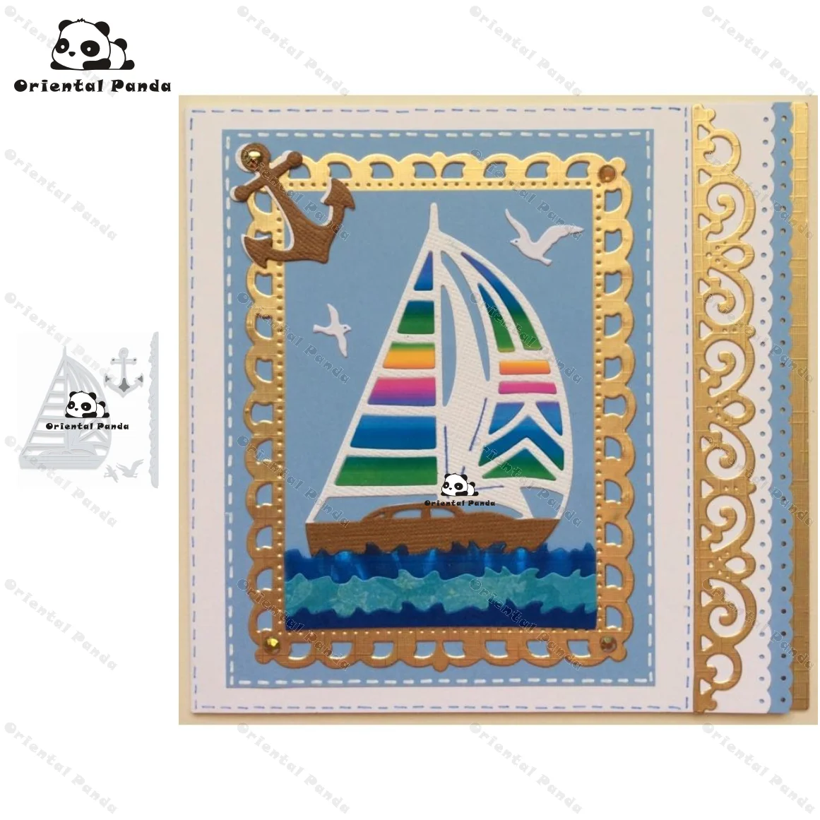 

New Dies A ship on the sea Metal Cutting Dies diy Dies photo album cutting dies Scrapbooking Stencil Die Cuts Card Making