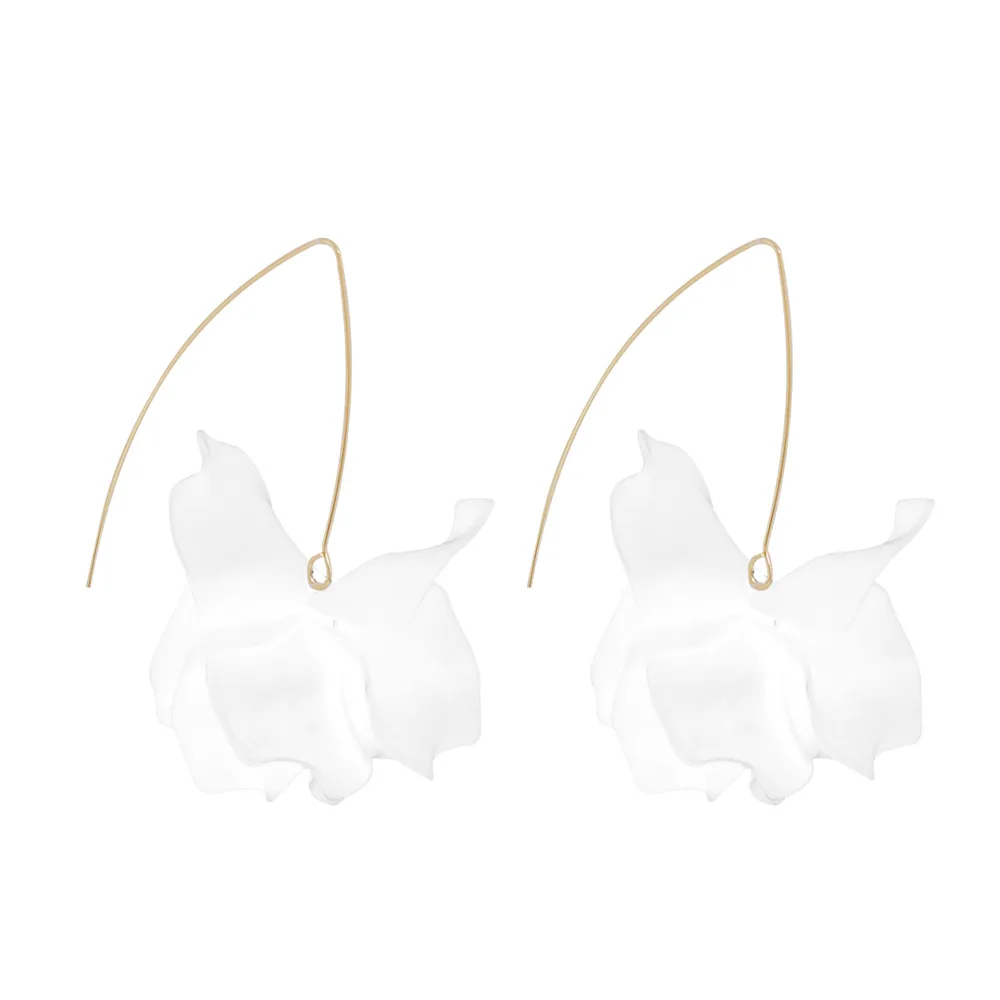 Женские серьги-гвоздики с цветными полимерными лепестками и цветами | Украшения