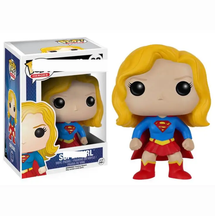 Funkos Pops Justice Alliance Supergirl Коллекционная модель детские игрушки фигурка куклы для