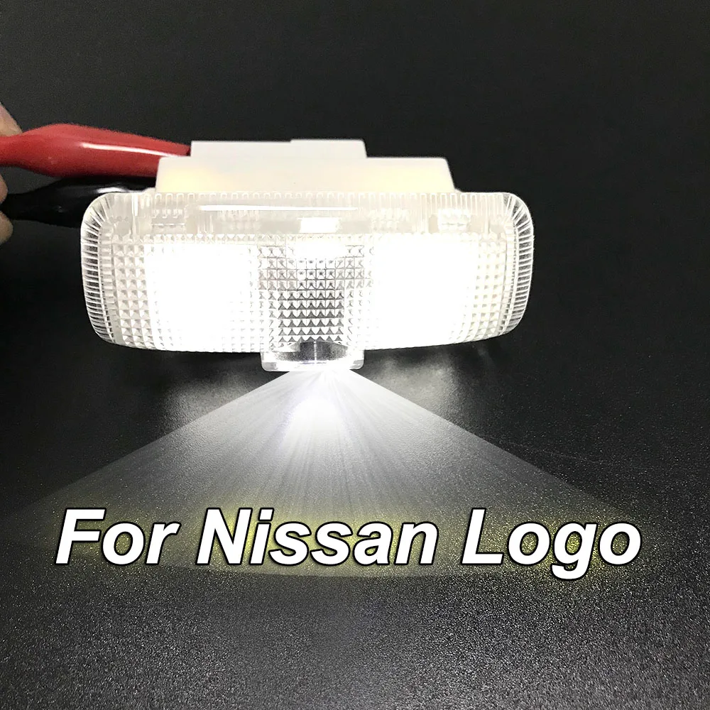 Для логотип Nissan автомобиль Добро пожаловать светильник 2 шт. автомобильный