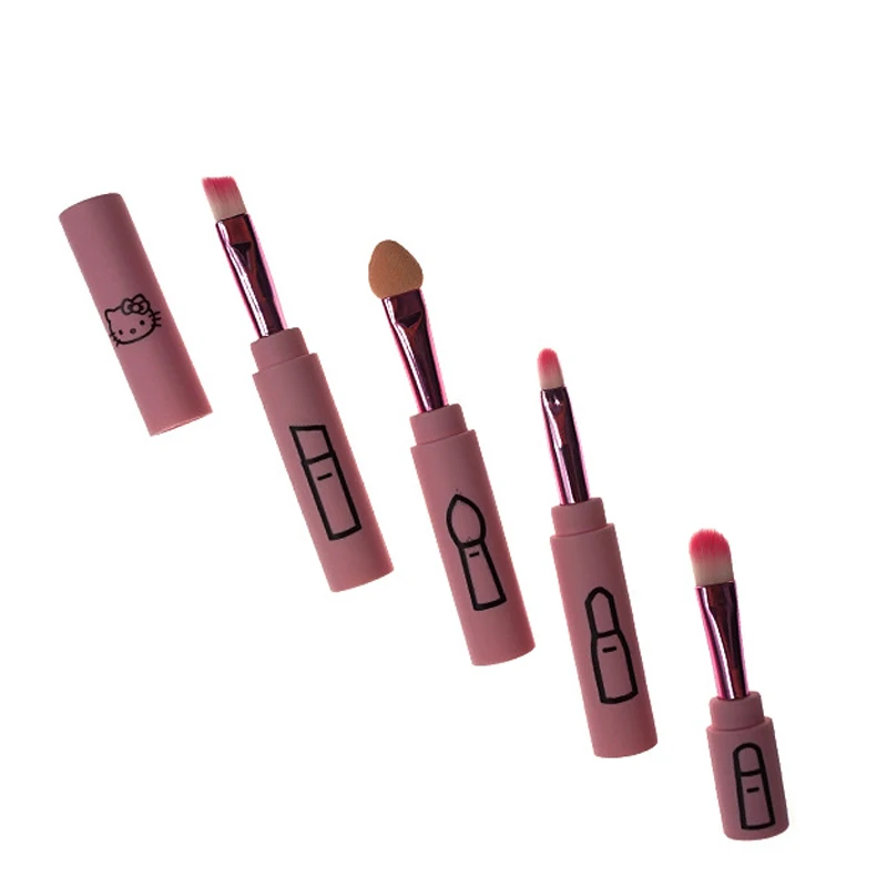 Тёмно розовый hello может подсоединиться глаз или надписью mini Кисточки для макияжа