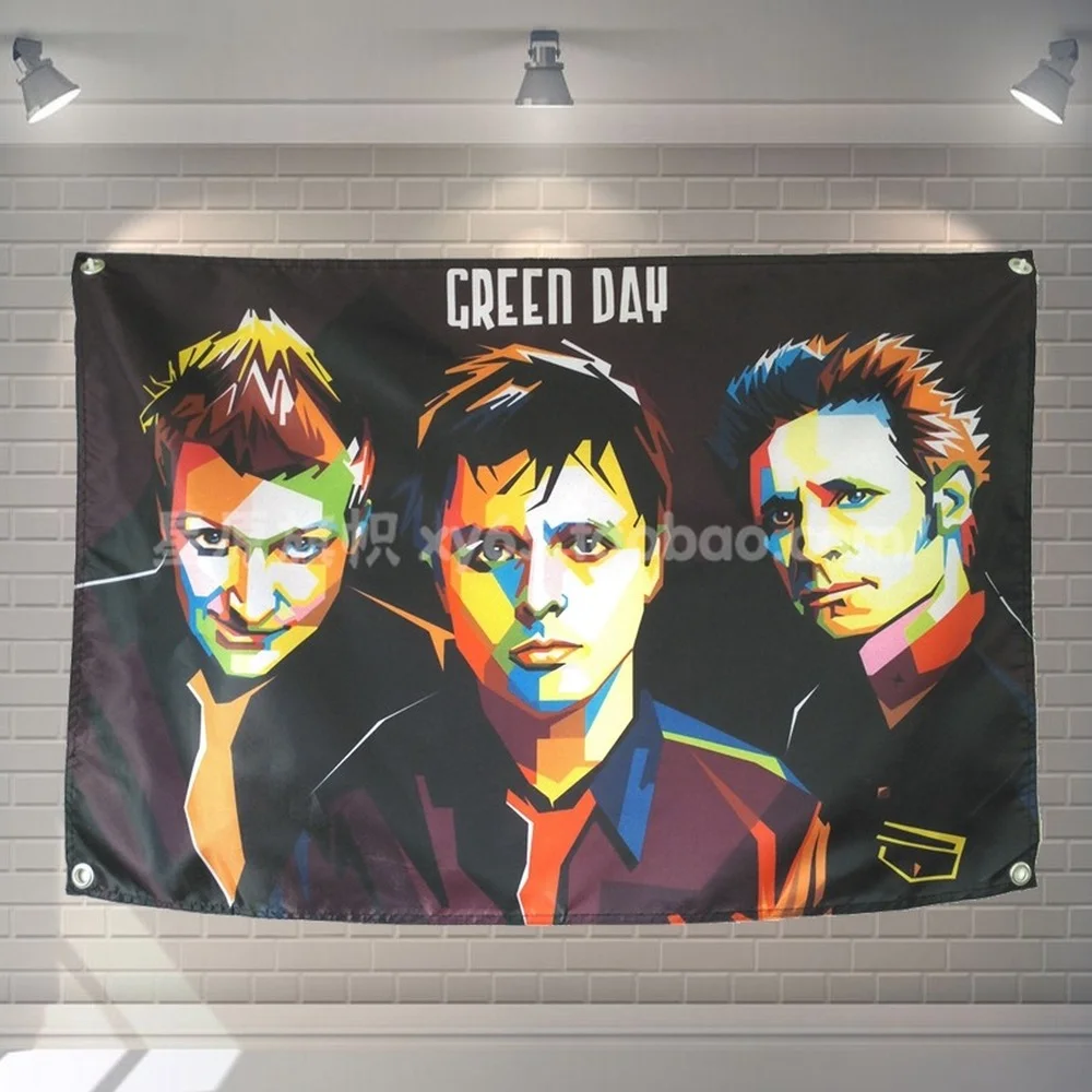 

Metal Music Flag & Banner Pop Rock Singer Posters Stickers Band Logo High Quality Wall Chart Wall Art Vintage Home Decoration S1
