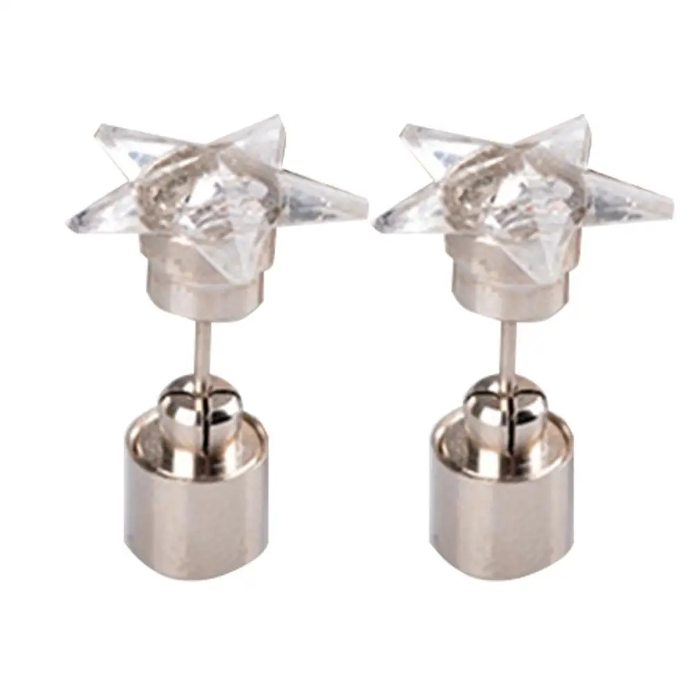 Очаровательная светодиодная серьга светящаяся корона Светящиеся хрустальные