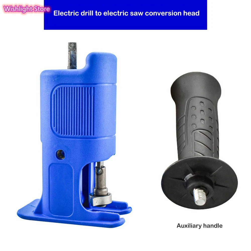 

Adapter Set with 3/9 Blades Reciprocating Saw Drill To Modify Electric Saw Multi-Hand Tools Wood Cutting Steel Cutting Etc