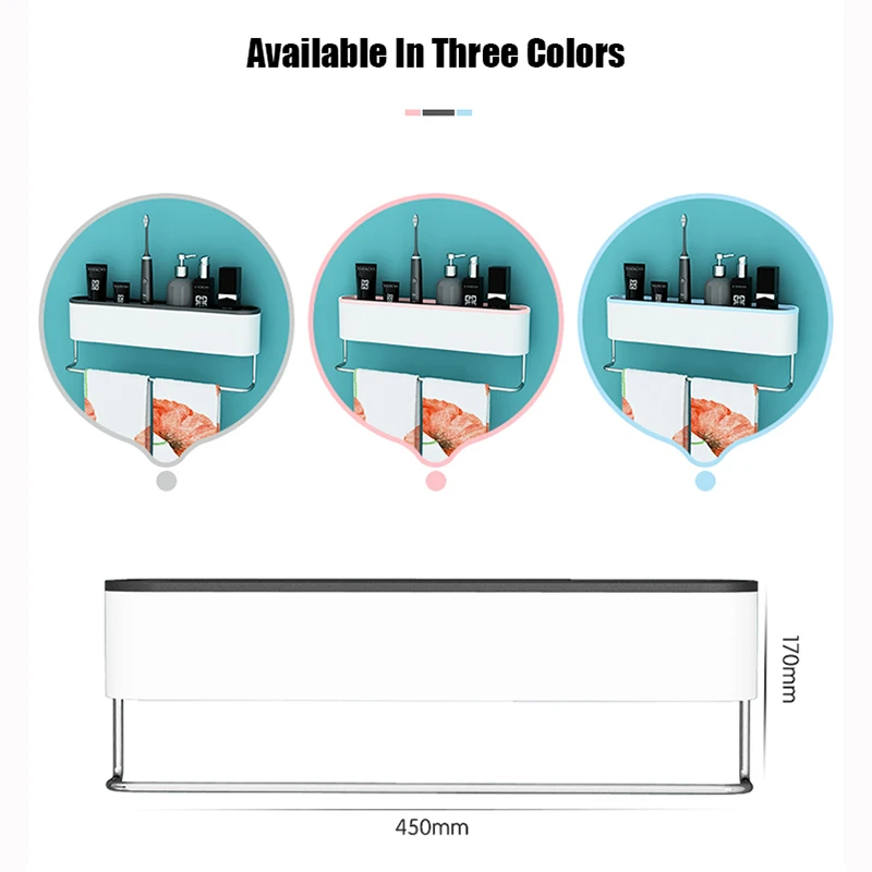 Настенная полка для ванной комнаты ONEUP стеллаж шампуня косметики душа дренажная