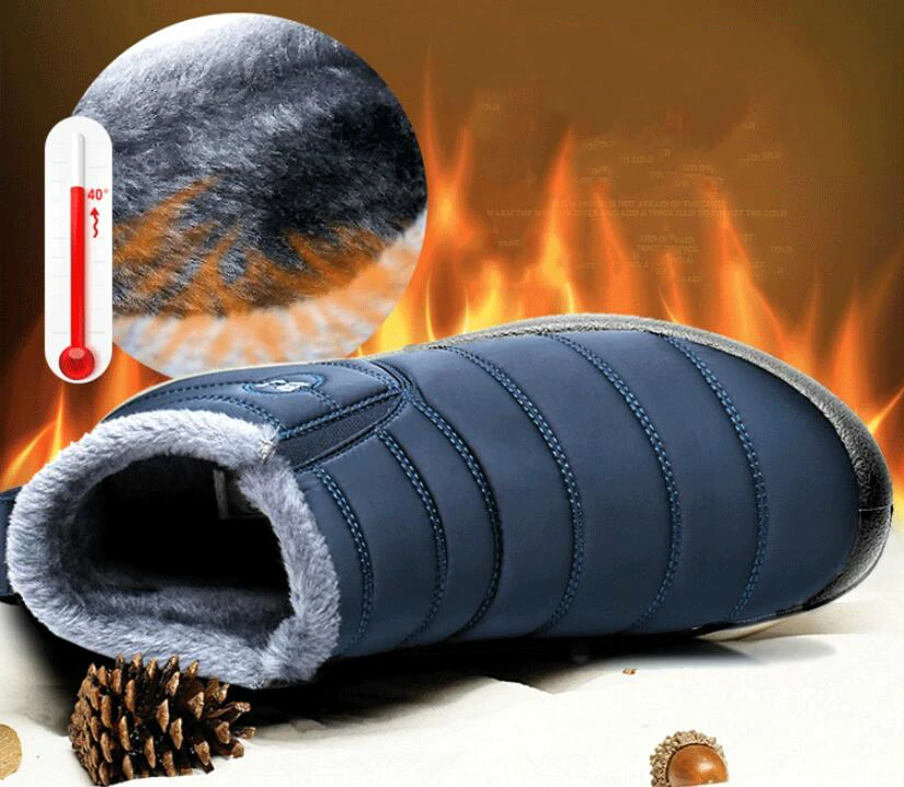 Promotion New Winter Women Shoes Snow Boots Unisex Fashion Plush Warm Waterproof Non-slip Booties Woman Low-cut Casual Shoes