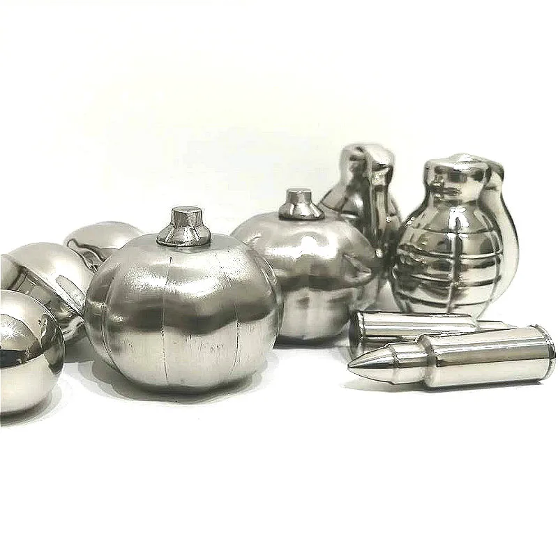 4 шт./компл. охлаждающий камень из нержавеющей стали тыква Череп пулевые гранаты