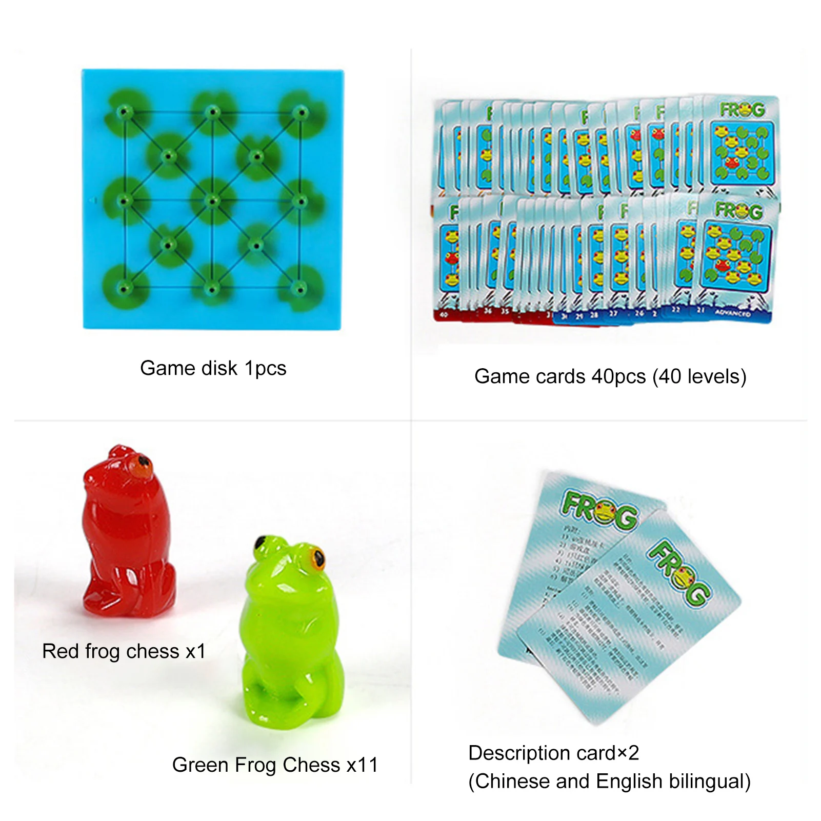 

Funny Frog Jumping Game Board Game Playing Card For Children Kids Toys Logical Thinking Montessori Reasoning Board Game