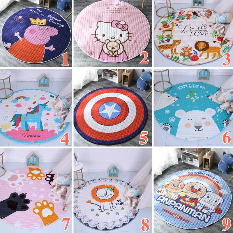 Мультяшные животные лисы Овцы машинки кролик сова детские игровые коврики