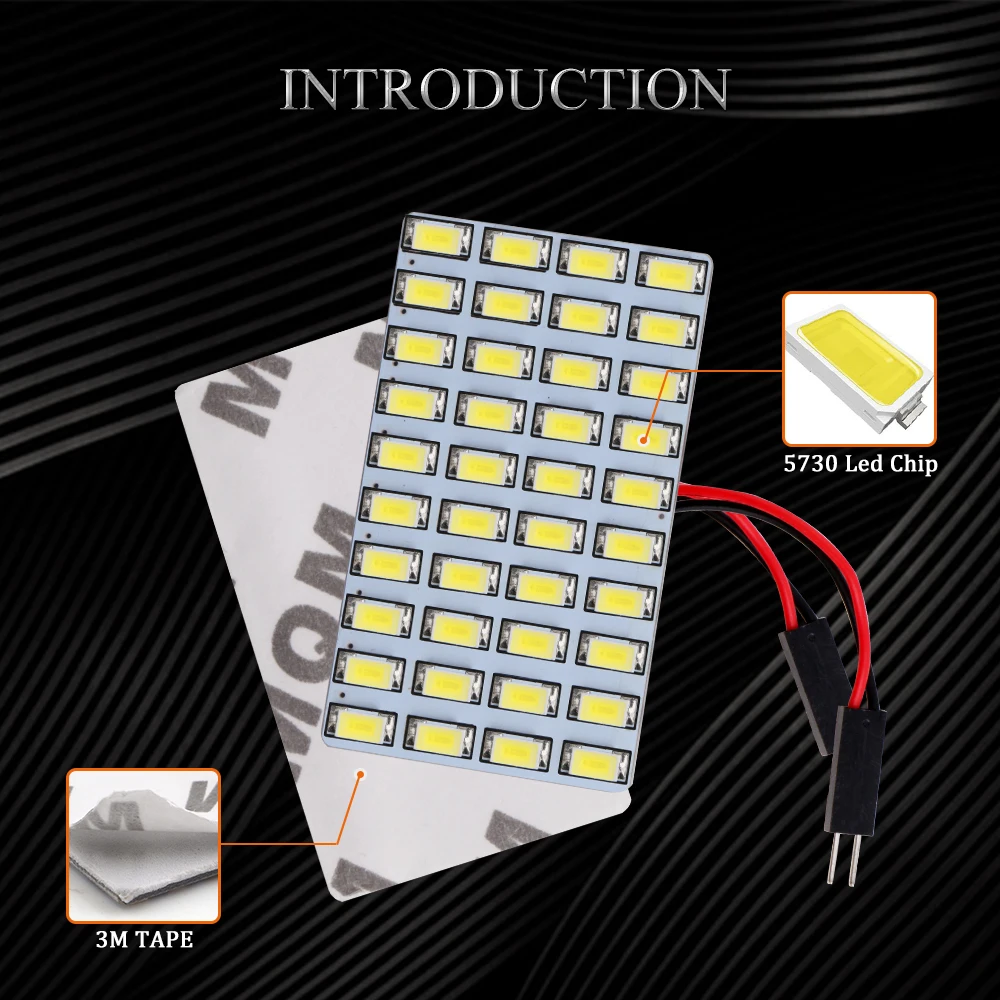 10 шт. 12 В 5730 40 SMD Festoon w5w T10 800LM Светодиодная панель освесветильник для чтения