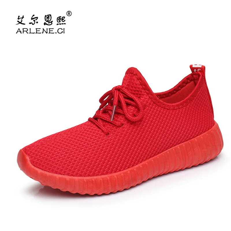 Женская Вулканизированная обувь на плоской подошве Сетчатые кроссовки Сезон