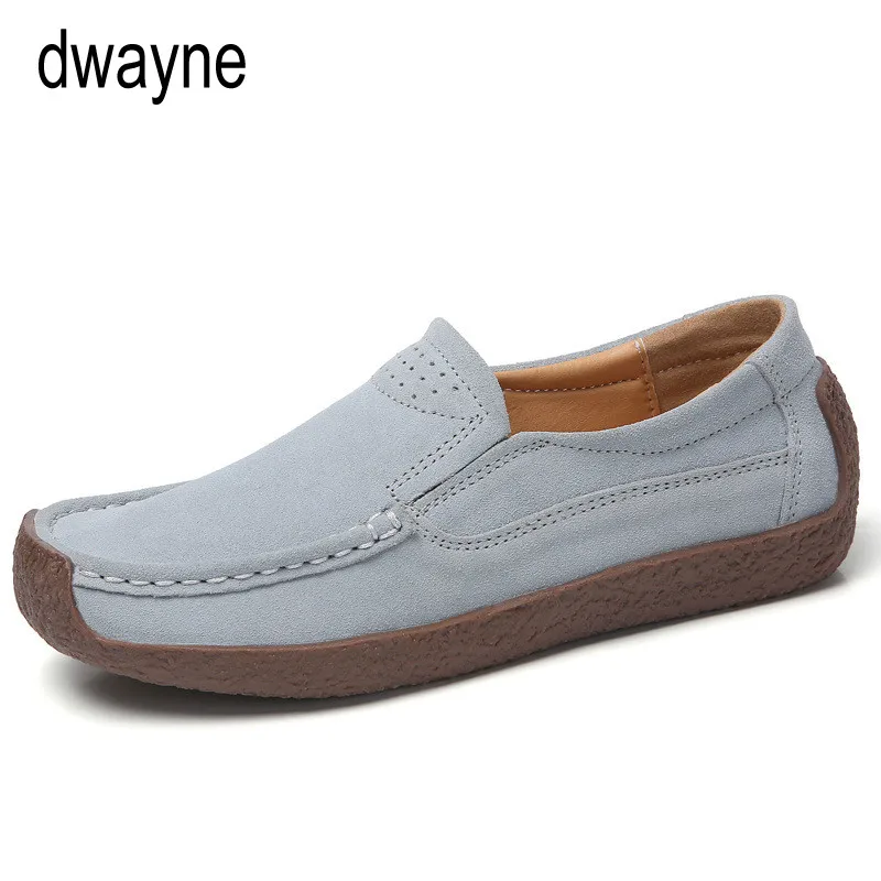

Spring Autumn Women Moccasins Women's Flats leather Shoes Woman Lady Loafers Slip On Suede Shoes mocasines mujer hjn89