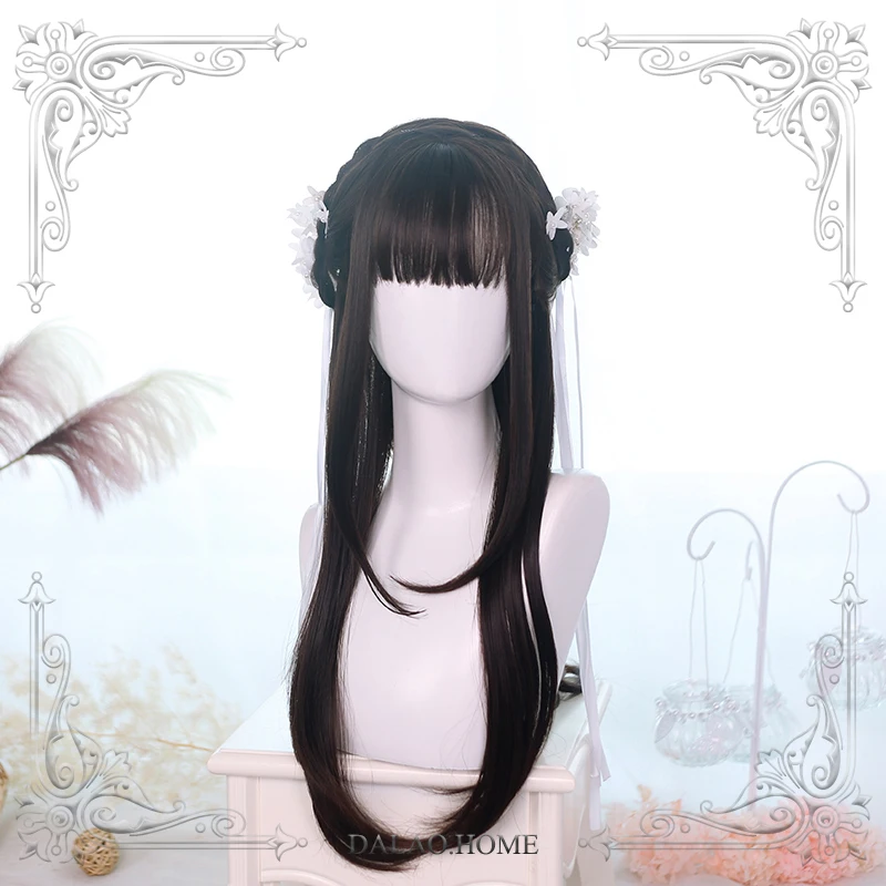 

High Quality Harajuku Soft Sister Lolita Layering Straight Hair Wig Cosplay Costume Party
