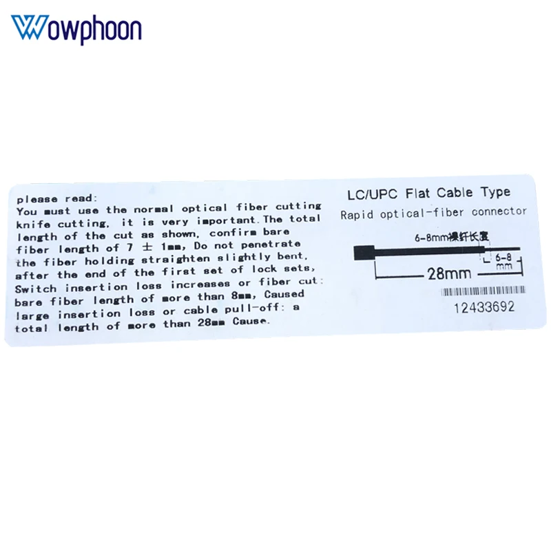 50PCS LC UPC Fast Connector single-mode fiber optic quick connector LC Embedded type FTTH Fiber Optic Fast Connector