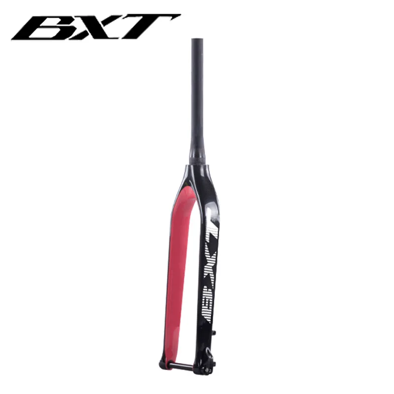 Велосипедная вилка BXT 29er Карбоновая для горного велосипеда жесткая коническая