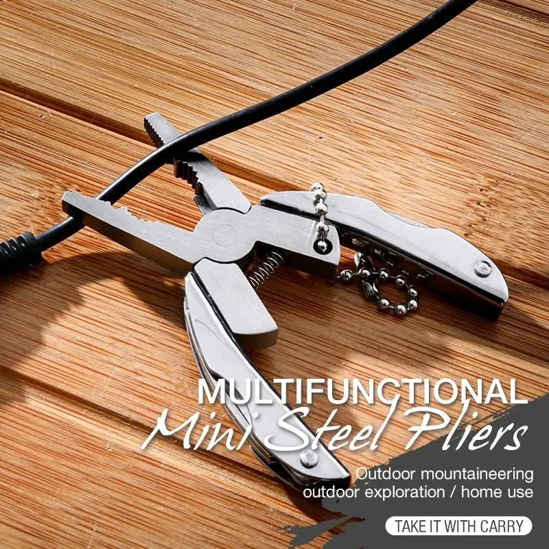 Нержавеющая сталь открытый Портативный многофункциональные плоскогубцы Ножи