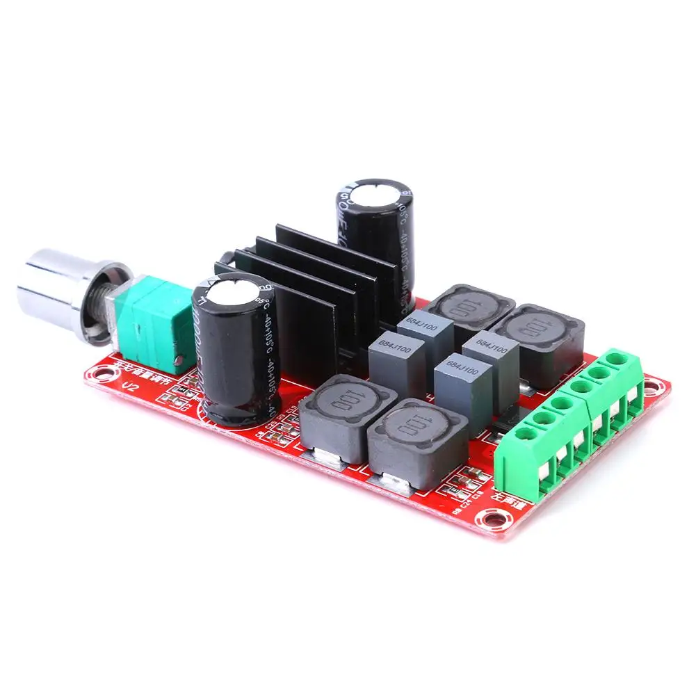 2*50 Вт высококачественный цифровой усилитель мощности плата DC24V TPA3116D2 DC 5 24V