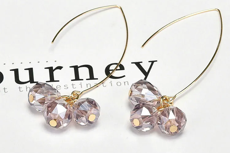 Сделай Сам ручной бисер капли воды стекло серьги с бисером из кристаллов браслет