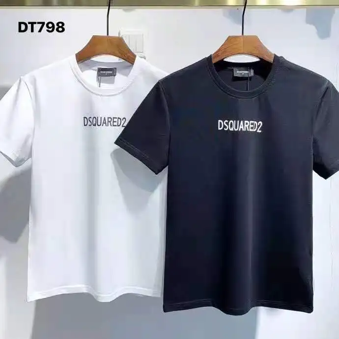 

2021 New Fashion Men's D2 Cotton Casual Short-sleeved Top T-shirt DT798