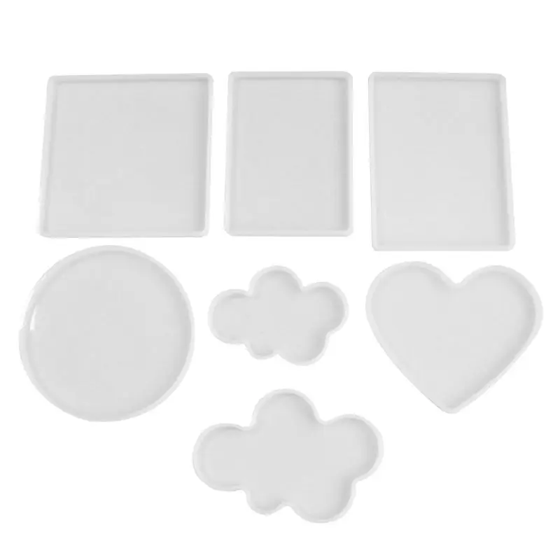 

DIY Silicone Resin Molds 7pcs Resin Casting Molds including Different shapes