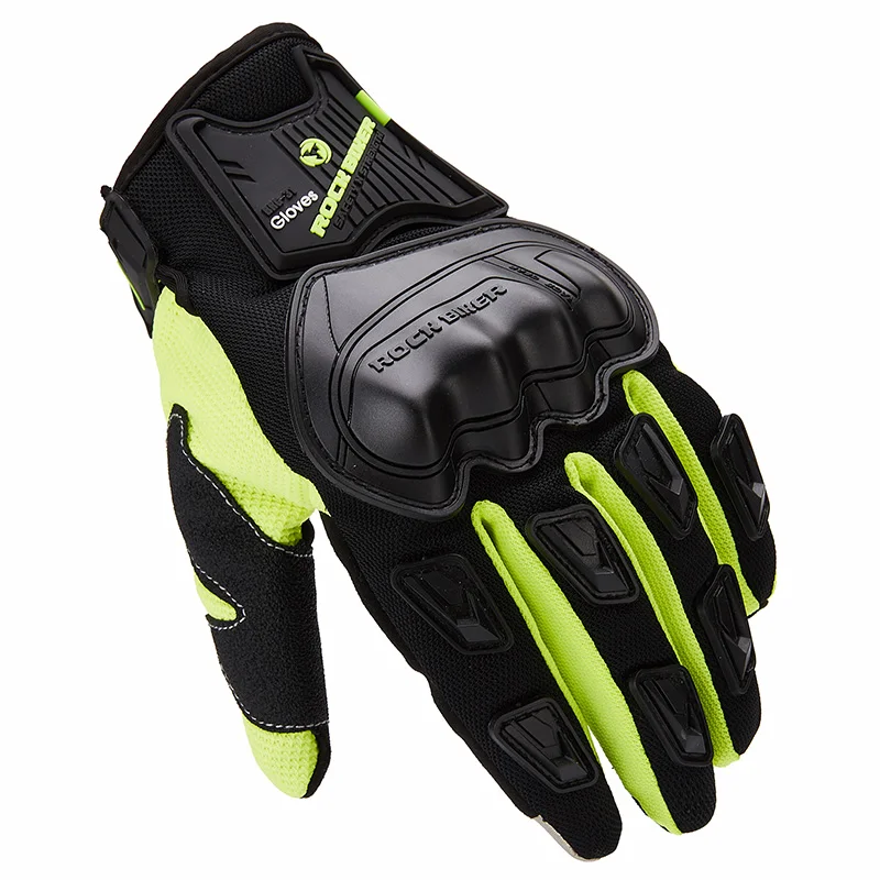 

Мотоциклетные Перчатки Rock Biker, кожаные, с закрытыми пальцами, для езды на мотоцикле, летние, зимние