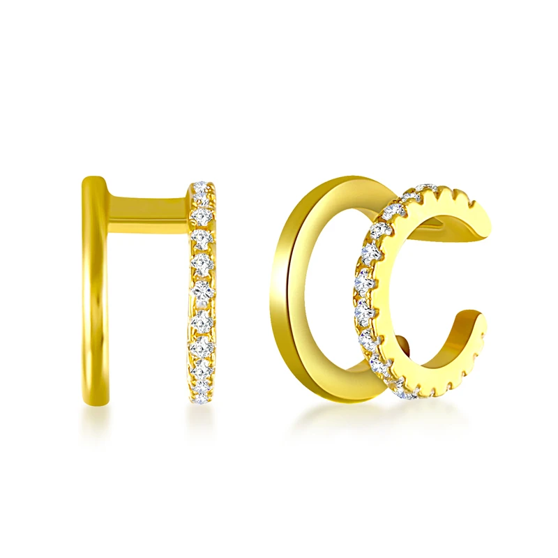 Женские серьги Клипсы из серебра 925 пробы с фианитами|Серьги-клипсы| |