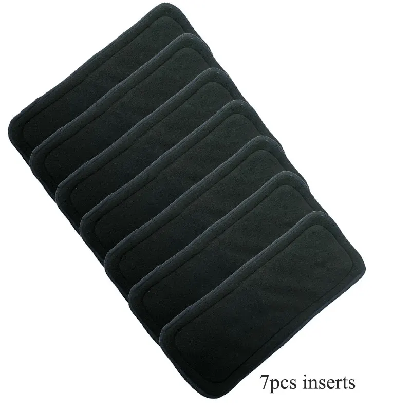 

Pororo bamboo charcoal cloth diaper inserts for baby reusable pocket diapers, 7cs super absorbent nappy liners wholesale