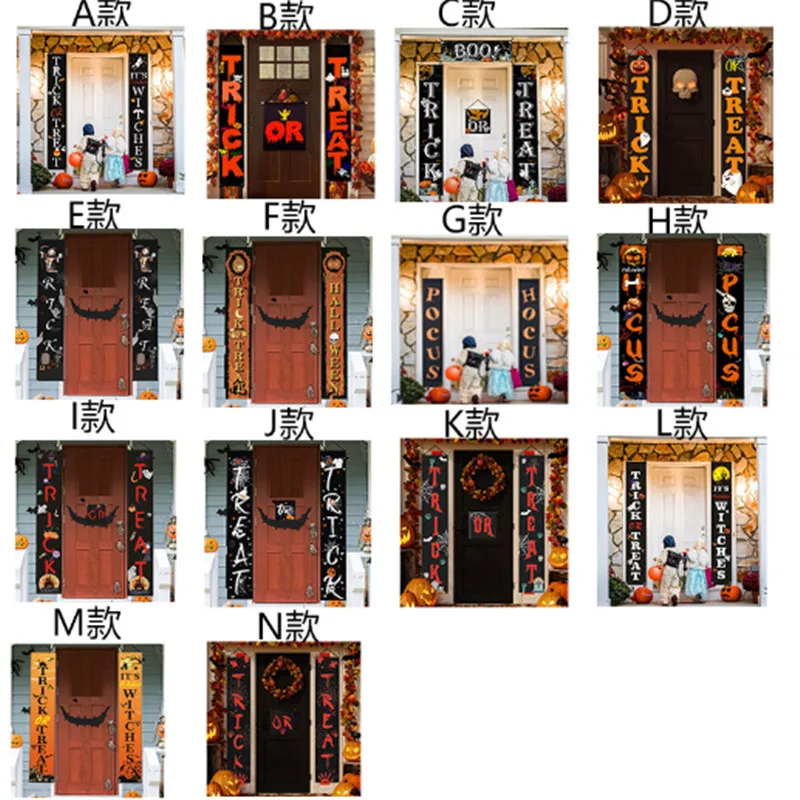 

Halloween Decoration Banner Background Layout 180*115cm Home Decoration Happy Halloween Horror Banner Hanging Flag Decoration