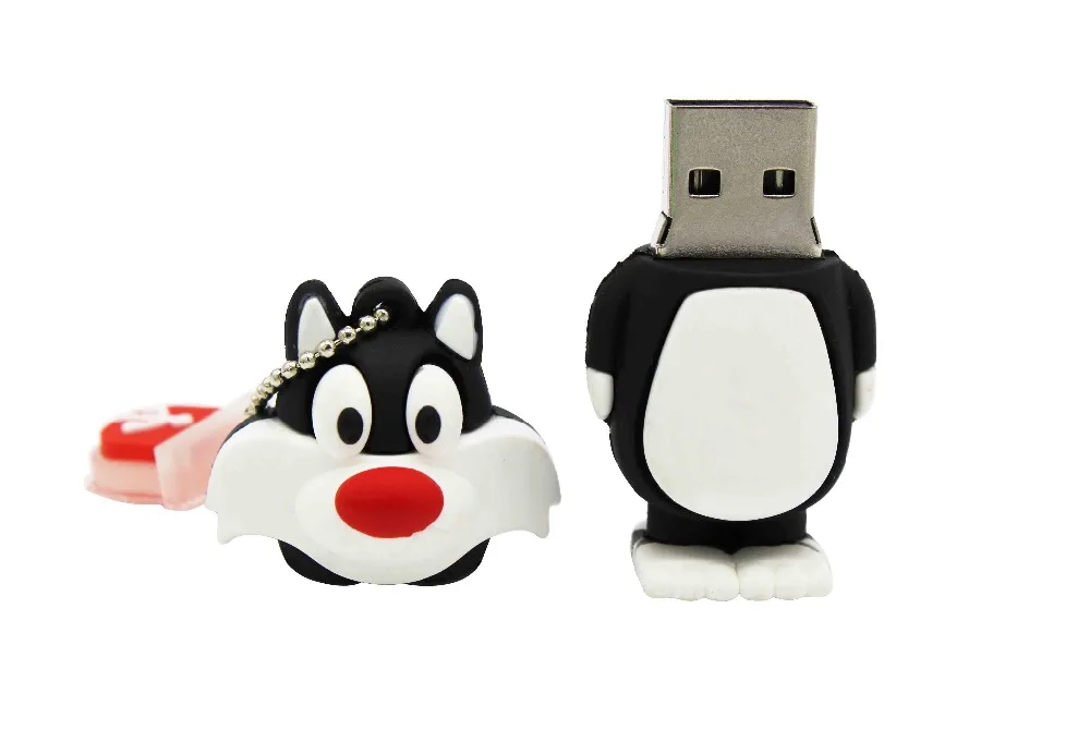 Надпись ME мультфильм 64 Гб Милая ворона редис кролик утка лев кошка USB флэш-накопитель 4 ГБ 8 ГБ 16 ГБ 32 ГБ Флешка USB 2,0 Usb