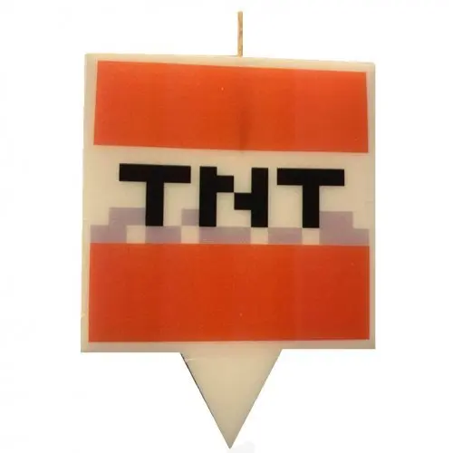 Свеча для торта Майнкрафт &quotTNT&quot Minecraft |
