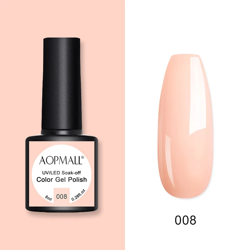 

AOPMALL 4 Color Gel Nail Polish With 4 Color Poly Nail Gel 14 Pcs Full Nail Set Manicure Tips Decoration Tools