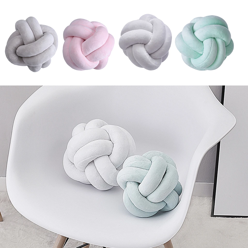 

Knot Ball Pillows - Round Cushion Children Room Decoration Plush Toys Baby Photography Props