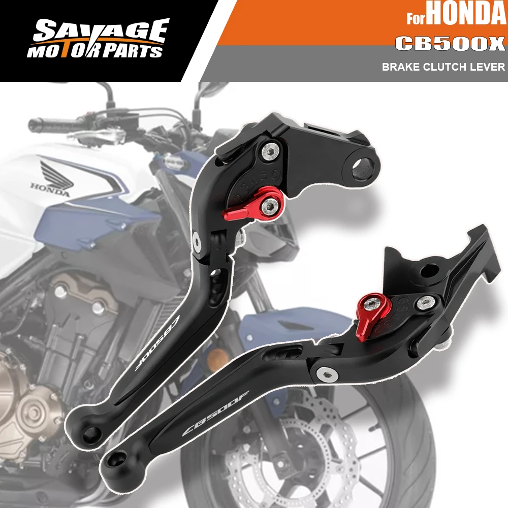 

For HONDA CB 500F CB500F 2013-2021 2022 Brake Clutch Levers Motorcycle Accessories Handle Grips Folding Extendable Motorbike