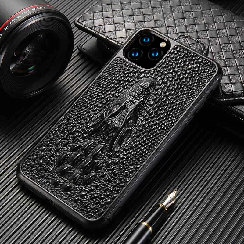Роскошный Кожаный противоударный чехол для iphone 12 больших нагрузок XR XS X MAX mini pro max
