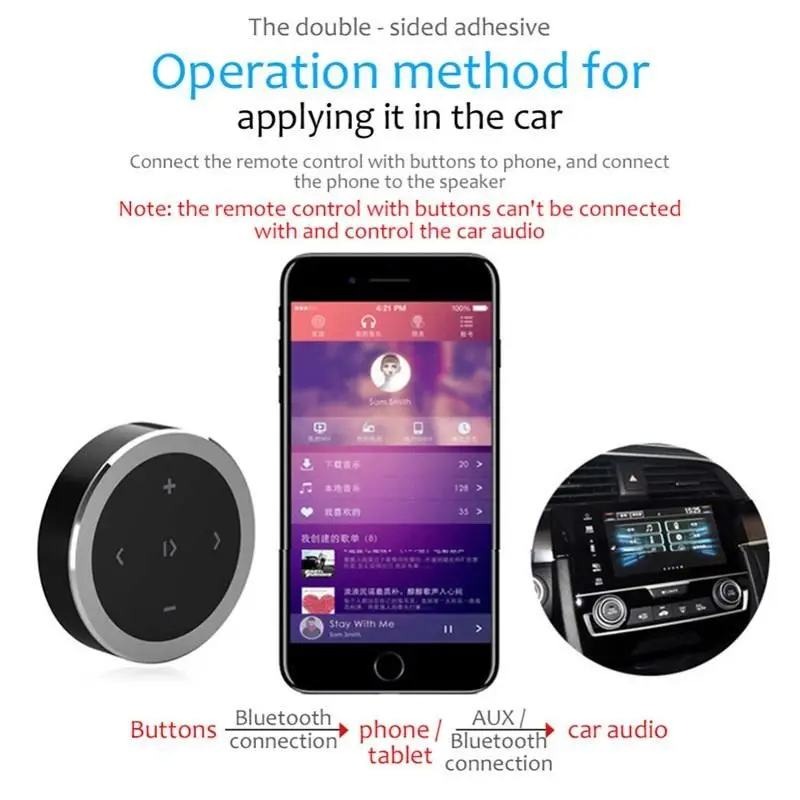 Беспроводной пульт дистанционного управления по Bluetooth Автомобильный руль