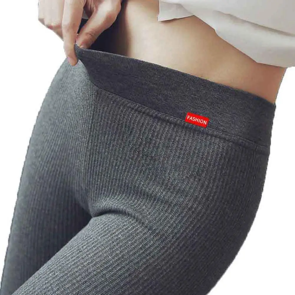 

High Waist Warm Leggings Autumn Winter Slim Knitting Casual Leggings Women High Elasticity Pants