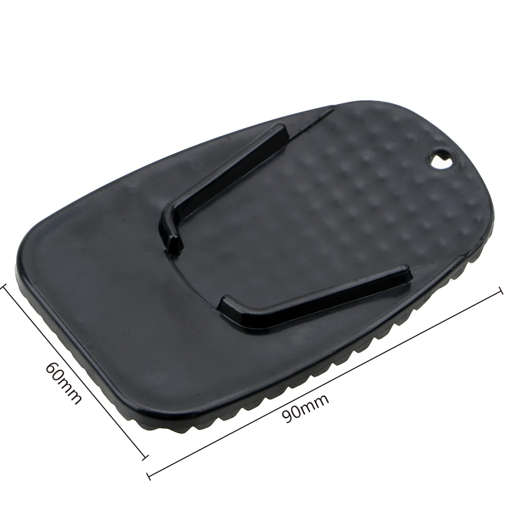 

Black Motorcycle Plastic Side Stand Kickstand Auto Kickstand Pad Universal Non-slip Plate Side Support Foot Pad Base