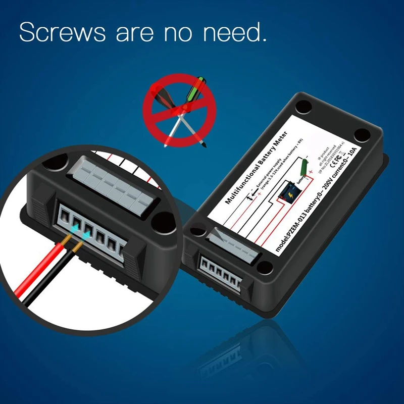 DC Многофункциональный измеритель заряда батареи ЖК дисплей цифровой напряжения