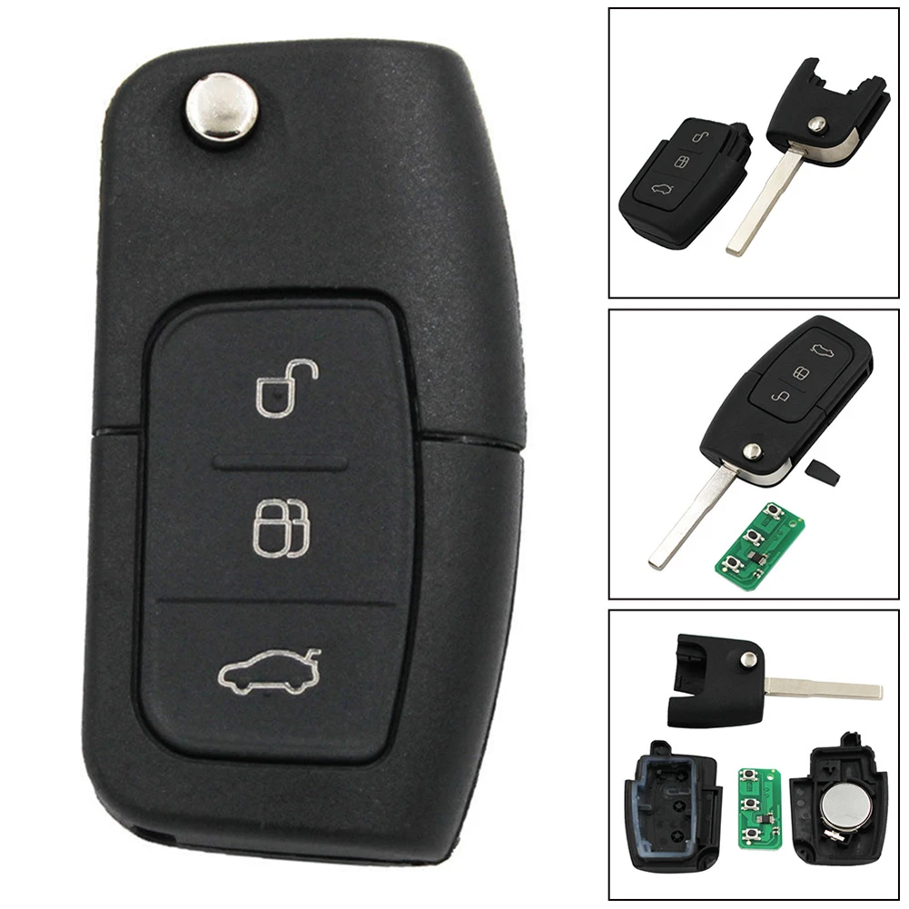 3 кнопки 433 МГц 4D63 чип ключ для Ford Focus 2005 2006 2007 2008 2009 2010 Mondeo Автомобильный Брелок