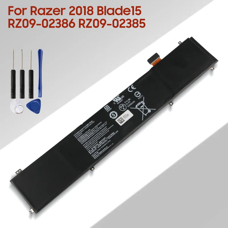 Original Replacement Laptop Battery RC30-0248 RZ09-0288 For Razer 2018 Blade15 RZ09-02386 RZ09-02385 Laptop Battery 5209mAh