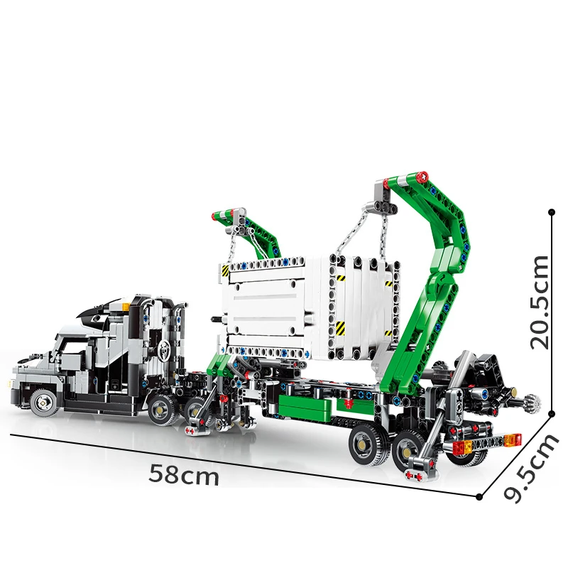 Крупный городской грузовик строительный контейнер модель автомобиля