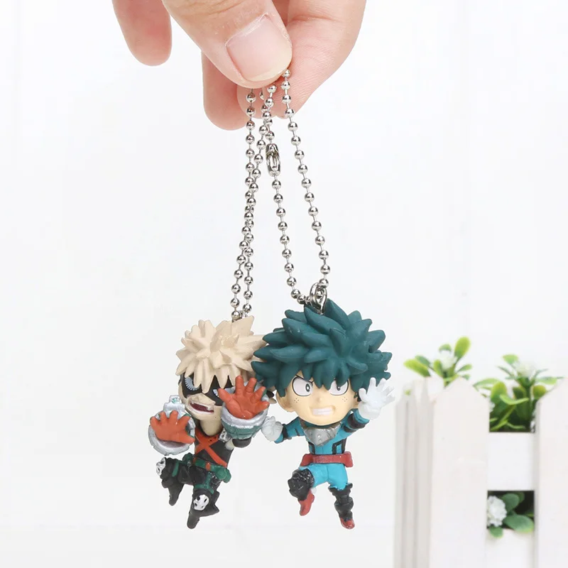 Мой герой Академия фигурка брелок Midoriya Izuku Shouto Todoroki Katsuki Boku All Might OCHACO URARAKA ПВХ